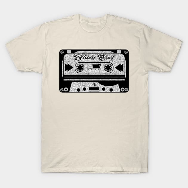 black flag cassette T-Shirt by LDR PROJECT